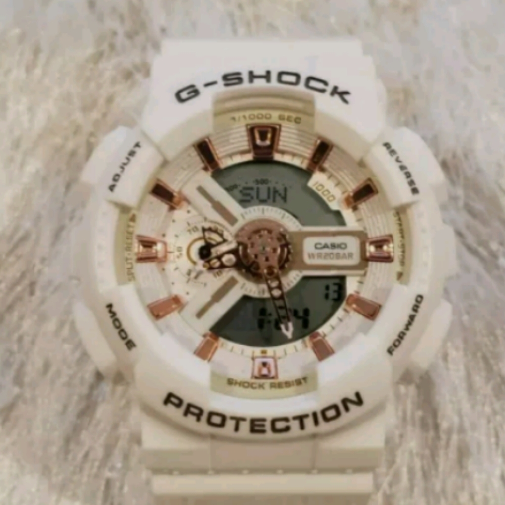 White Casio G-shock watch